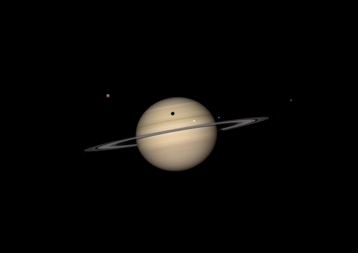 Starry Night Pro simulation of titan shadow transit