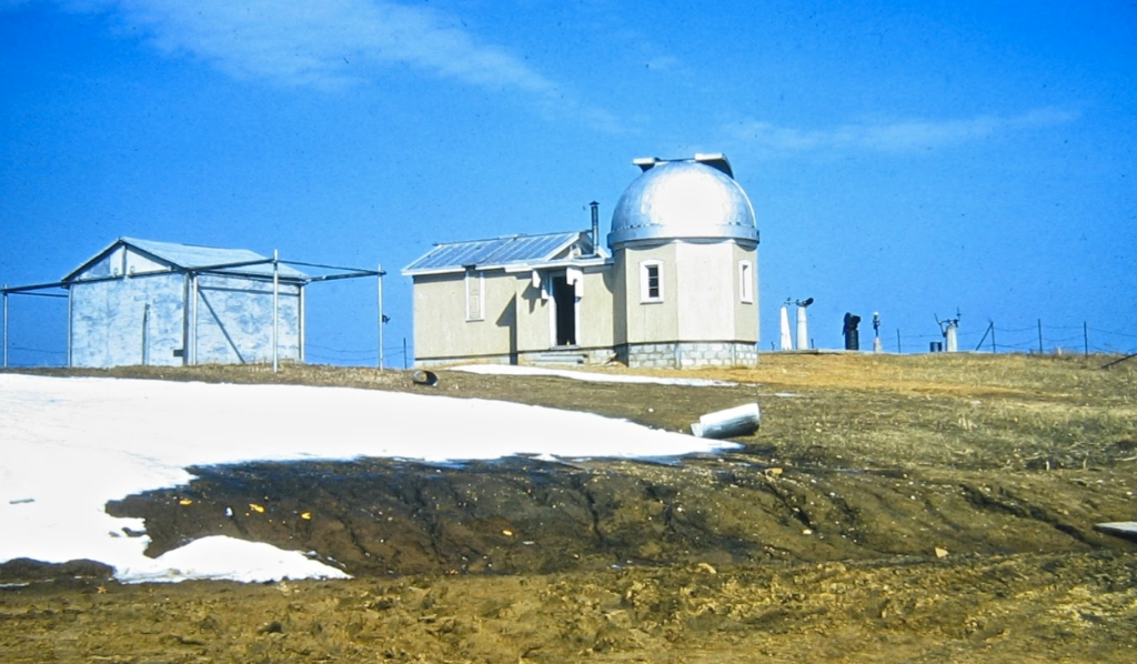 The Society's Oscar Mayer Observatory, as it appeared in 1963, just after the observatory's move from the UW campus.