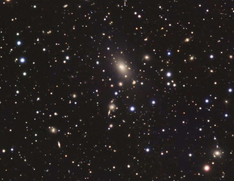 A crop of the 116 hour Seestar collaboration shot. Shows a field of many small galaxies and stars.
